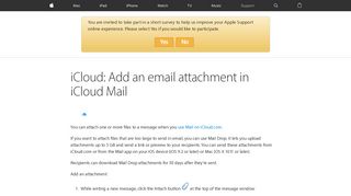 iCloud: Add an email attachment in iCloud Mail - Apple Support