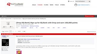 [Drop/EQ Bank] Sign up for EQ Bank with Drop and earn 100,000 ...
