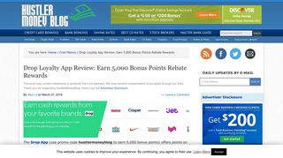 Drop Loyalty App Review: Earn 5,000 Bonus Points Rebate Rewards