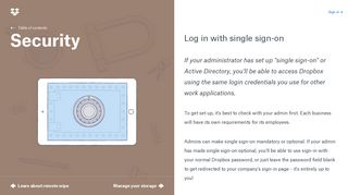 Log in with single sign-on - Business user guide - Dropbox