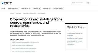 Dropbox on Linux: installing from source, commands, and ...