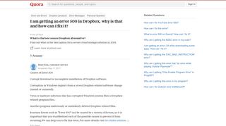 I am getting an error 500 in Dropbox, why is that and how can I ...