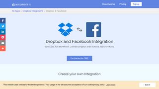 How to: Connect Dropbox and Facebook (integration) - Automate.io