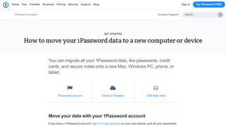 How to move your 1Password data to a new computer or device