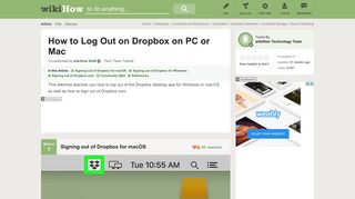 3 Ways to Log Out on Dropbox on PC or Mac - wikiHow