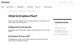 What is Dropbox Plus? – Dropbox Help
