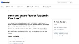 How do I share files or folders in Dropbox? – Dropbox Help