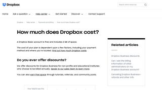 How much does Dropbox cost? – Dropbox Help
