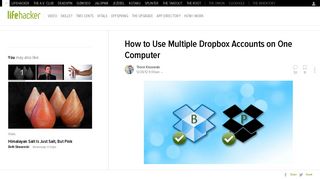 How to Use Multiple Dropbox Accounts on One Computer - Lifehacker