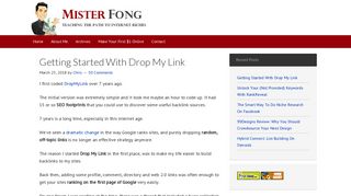 Getting Started With Drop My Link - Mister Fong