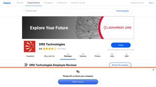 Working at DRS Technologies: 308 Reviews | Indeed.com