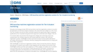 DRS launches real-time registration solution for Tier 4 student ...