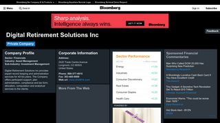 Digital Retirement Solutions Inc: Company Profile - Bloomberg