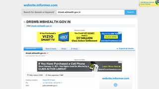 Drswb.wbhealth.gov.in - Website Informer - Informer Technologies, Inc.