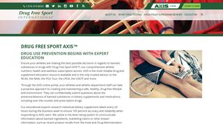 Drug Free Sport AXIS