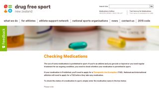 Medication check & TUE - Drugfree Sport NZ