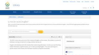 How do I access DrugDex? - LibAnswers