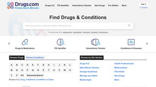 Drugs.com | Prescription Drug Information, Interactions & Side Effects