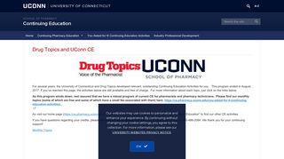 Drug Topics and UConn CE | Continuing Education