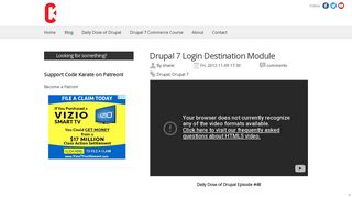 Drupal 7 Login Destination Module | Code Karate