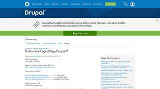 Customize Login Page Drupal 7 | Drupal.org