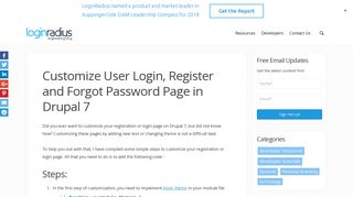 Customize User Login, Register and Forgot Password Page in Drupal 7