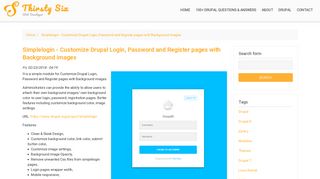 Simplelogin - Customize Drupal Login, Password and Register pages ...