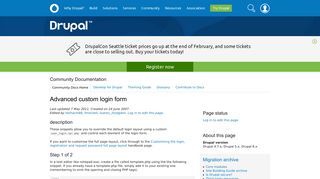 Advanced custom login form | Drupal.org
