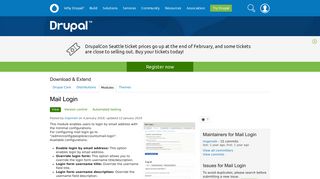Mail Login | Drupal.org