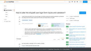 How to alter the drupal8 user login form inputs and validation ...