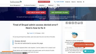 Tired of Drupal admin access denied error? Here's how to fix it