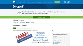 Simple FB Connect | Drupal.org