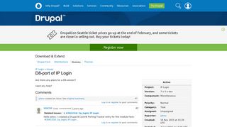 D8-port of IP Login [#2619086] | Drupal.org