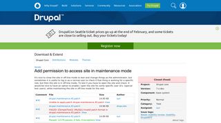 Add permission to access site in maintenance mode ... - Drupal