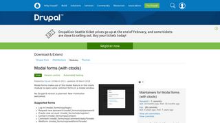 Modal forms (with ctools) | Drupal.org