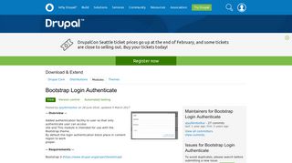 Bootstrap Login Authenticate | Drupal.org
