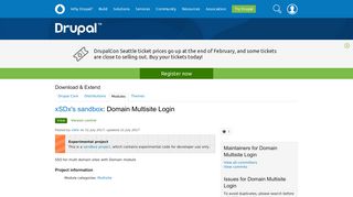 Domain Multisite Login | Drupal.org
