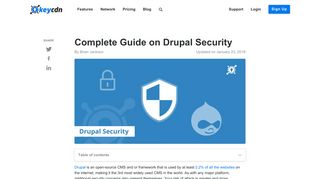 Complete Guide on Drupal Security - KeyCDN