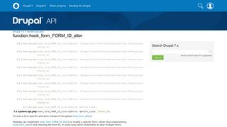 hook_form_FORM_ID_alter | system.api.php | Drupal 7.x | Drupal API