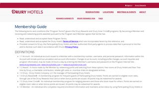 Drury Rewards Membership Guide - Drury Hotels