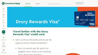 Drury Rewards Visa® Credit Card | Commerce Bank
