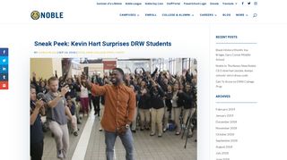 Sneak Peek: Kevin Hart Surprises DRW Students | Noble Network of ...
