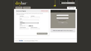 Drybar Holdings > Login Or Sign Up - secure-booker.com