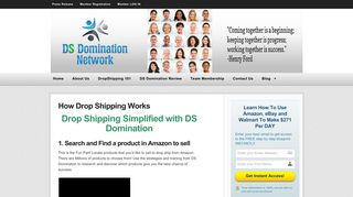 DropShipping with DS Domination eBay and Amazon — DS ...