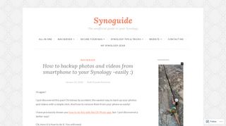 How to backup photos and videos from smartphone to your Synology ...