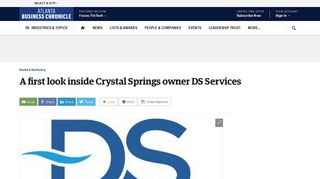 A first look inside Crystal Springs owner DS Services - Atlanta ...