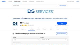 Working at DS Services in Lakeland, FL: 57 Reviews | Indeed.com