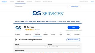 Working at DS Services: 388 Reviews | Indeed.com