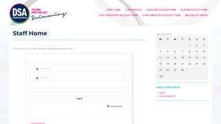 DSA Staff Login | For DSA Staff Access Only