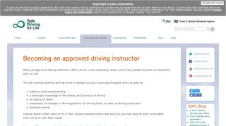 Becoming an approved driving instructor | DVSA - Safe Driving for Life